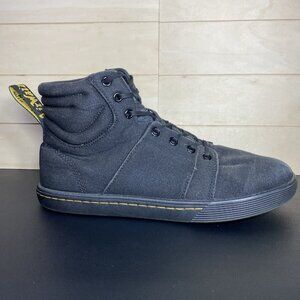 Dr Martens Rozarya 2 Black Canvas Boots Women's Size 9 Shoes Docs JY004